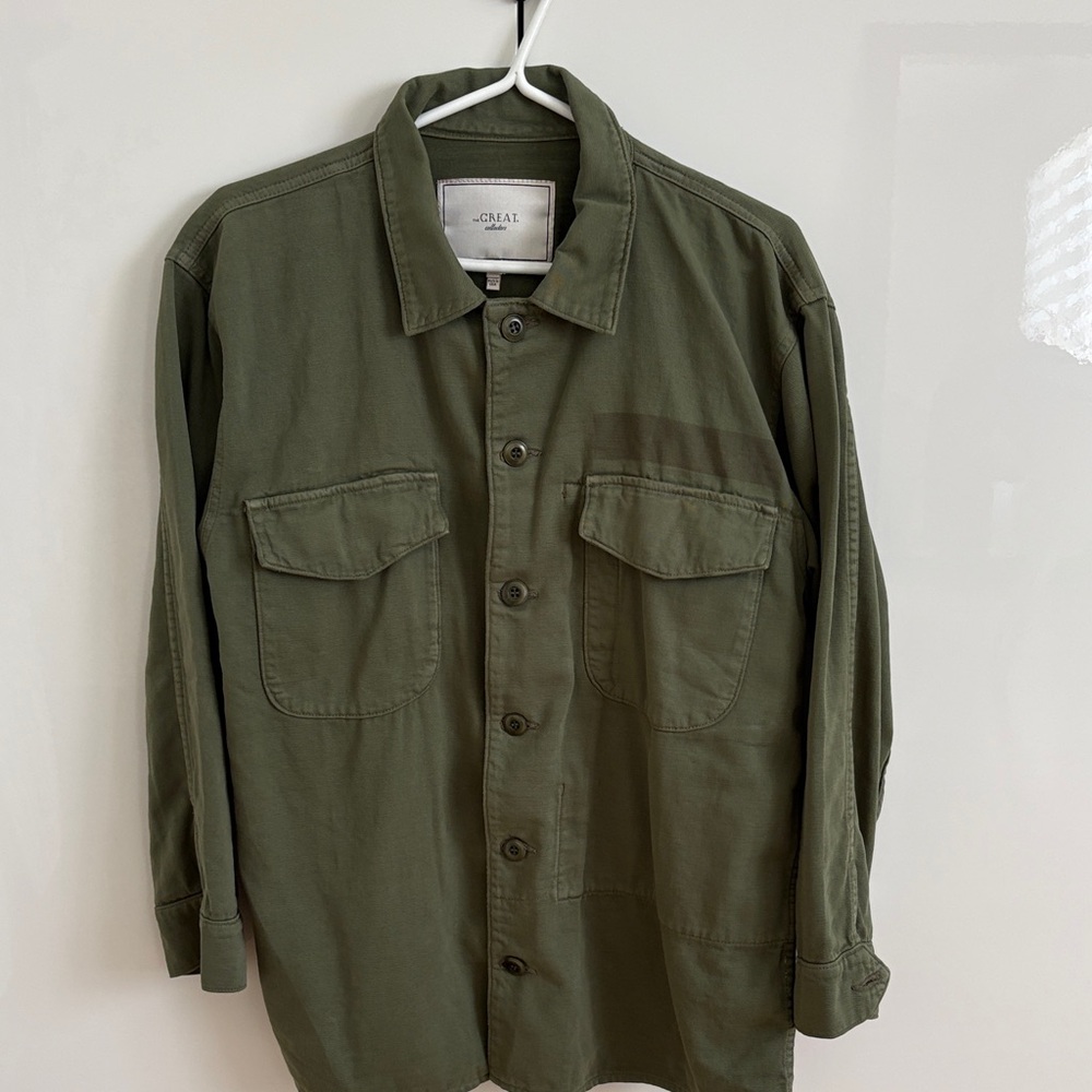 THE GREAT. The Vintage Army Jacket size 2 - Picture 2 of 6